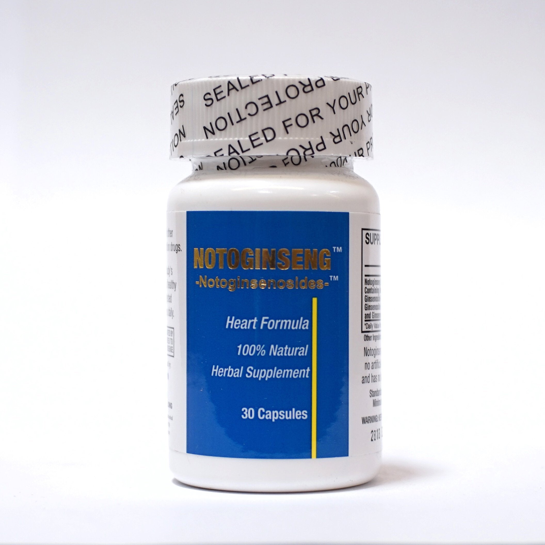 NOTOGINSENG capsules showing 30-day supply