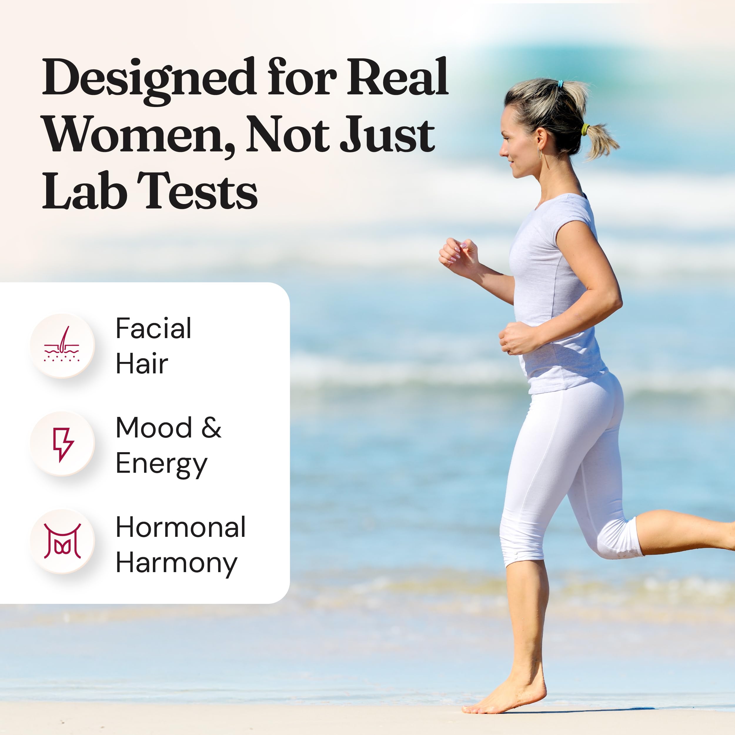 Nourished AndroEase Plus capsules on white background