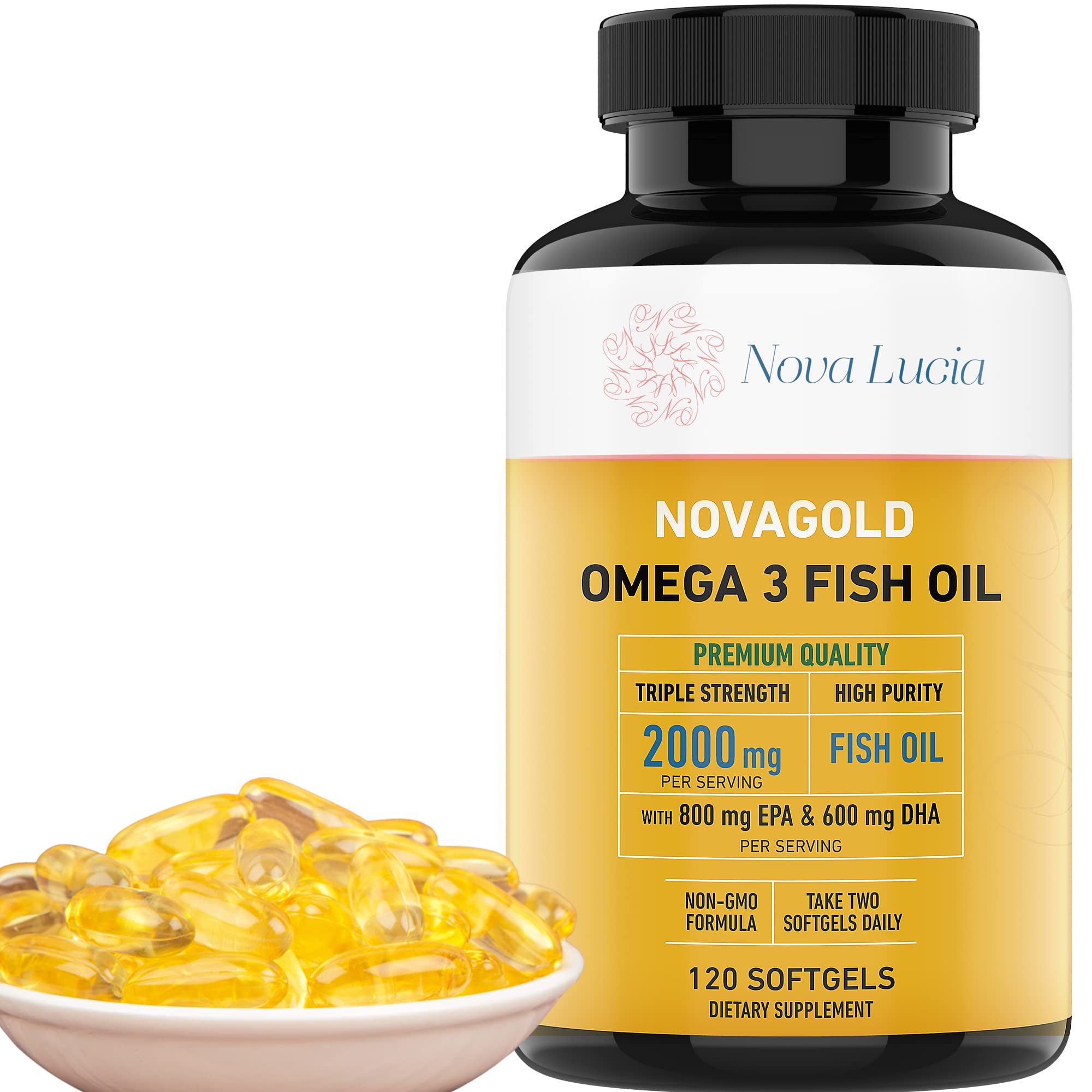 NovaGold Omega-3 2000mg bottle front view