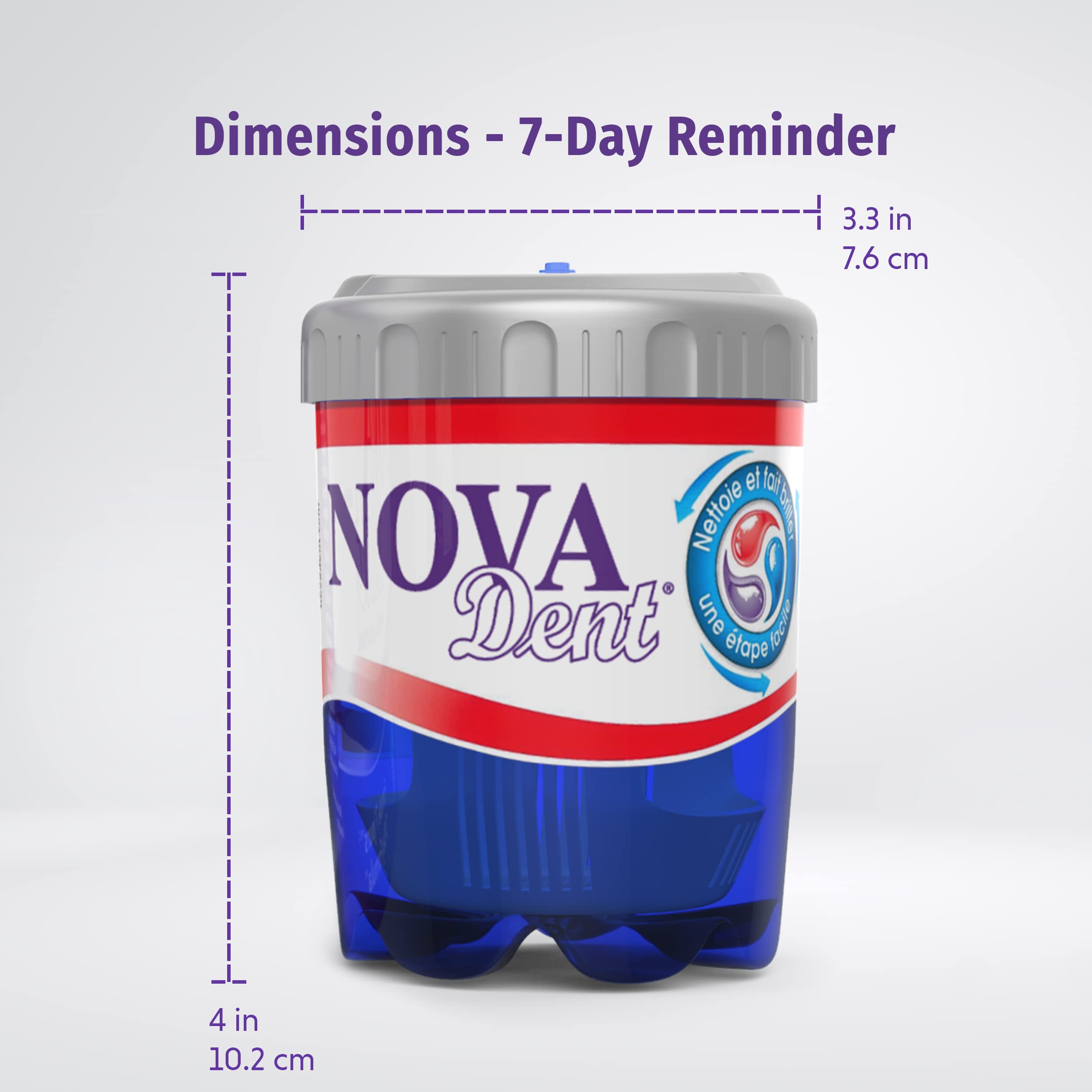 Travel-friendly cleaning container for dentures and dental appliances