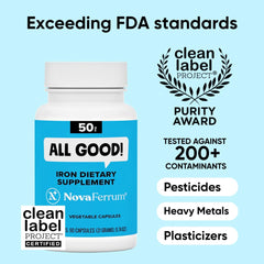 Vegan, Gluten-Free, Kosher, and Halal certification icons on packaging