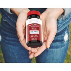 NovaKrill EPA and DHA daily omega-3 supplement label