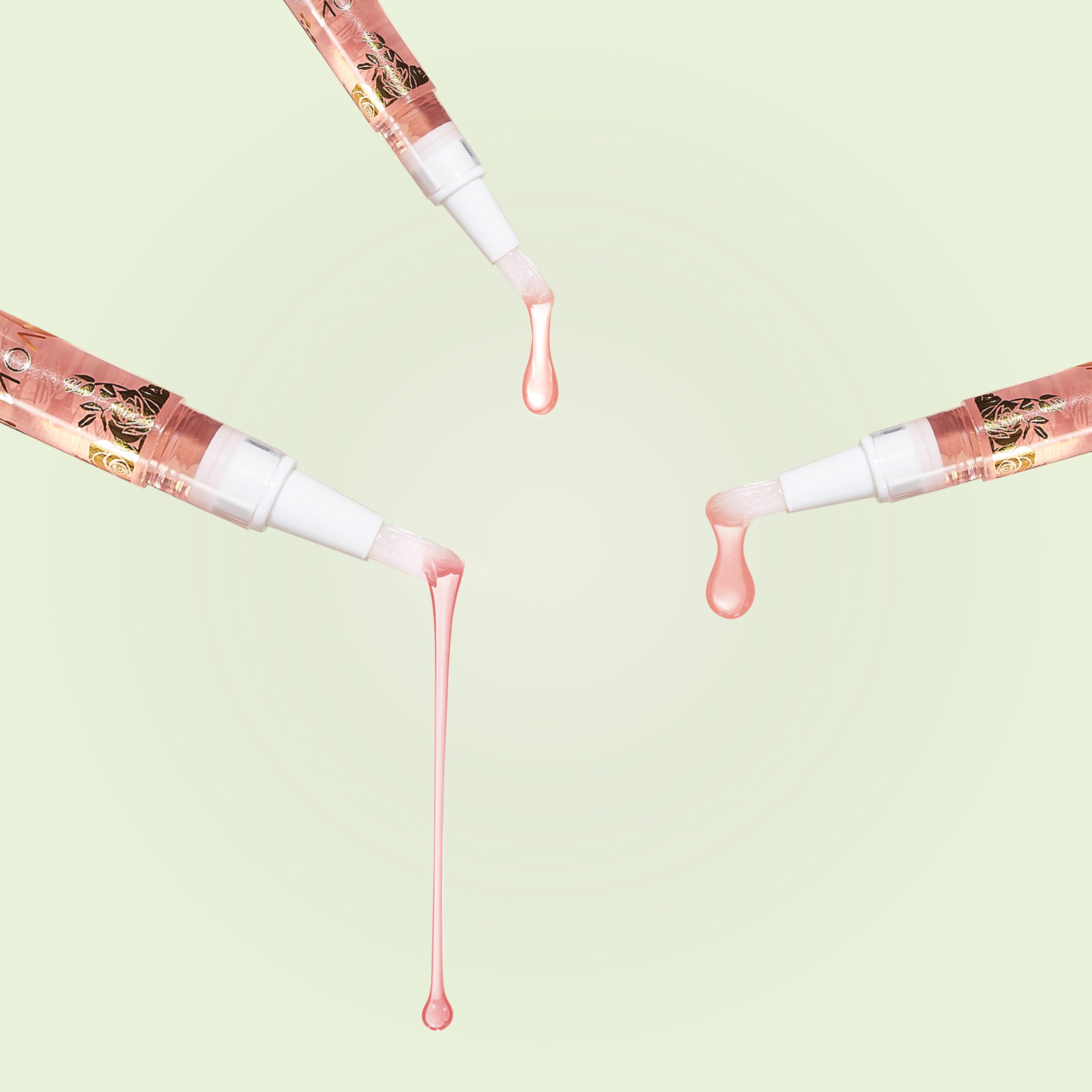 NOVAL cuticle oil pens twist-click mechanism close-up for targeted application