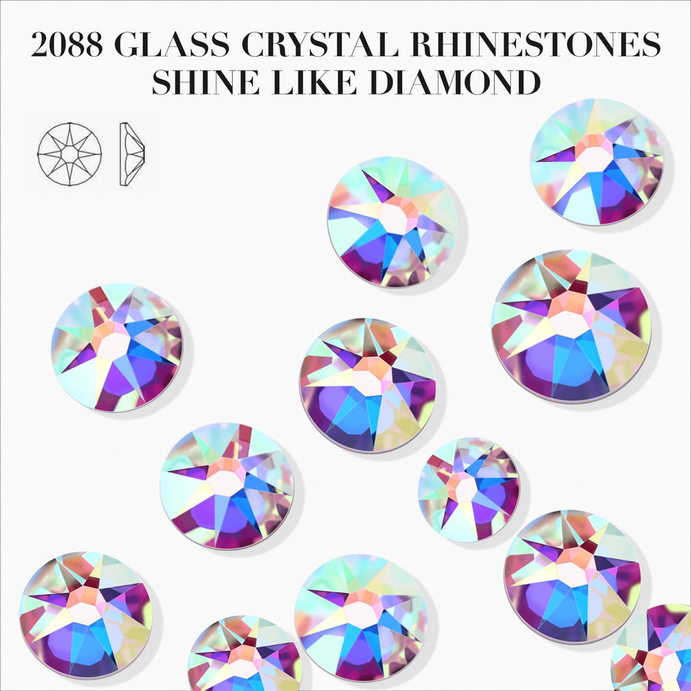 Novani flat-back rhinestones require glue for fabric, wood, metal, and plastic