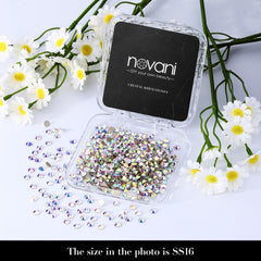Novani lead-free Crystal AB rhinestones suitable for crafts and show outfits.