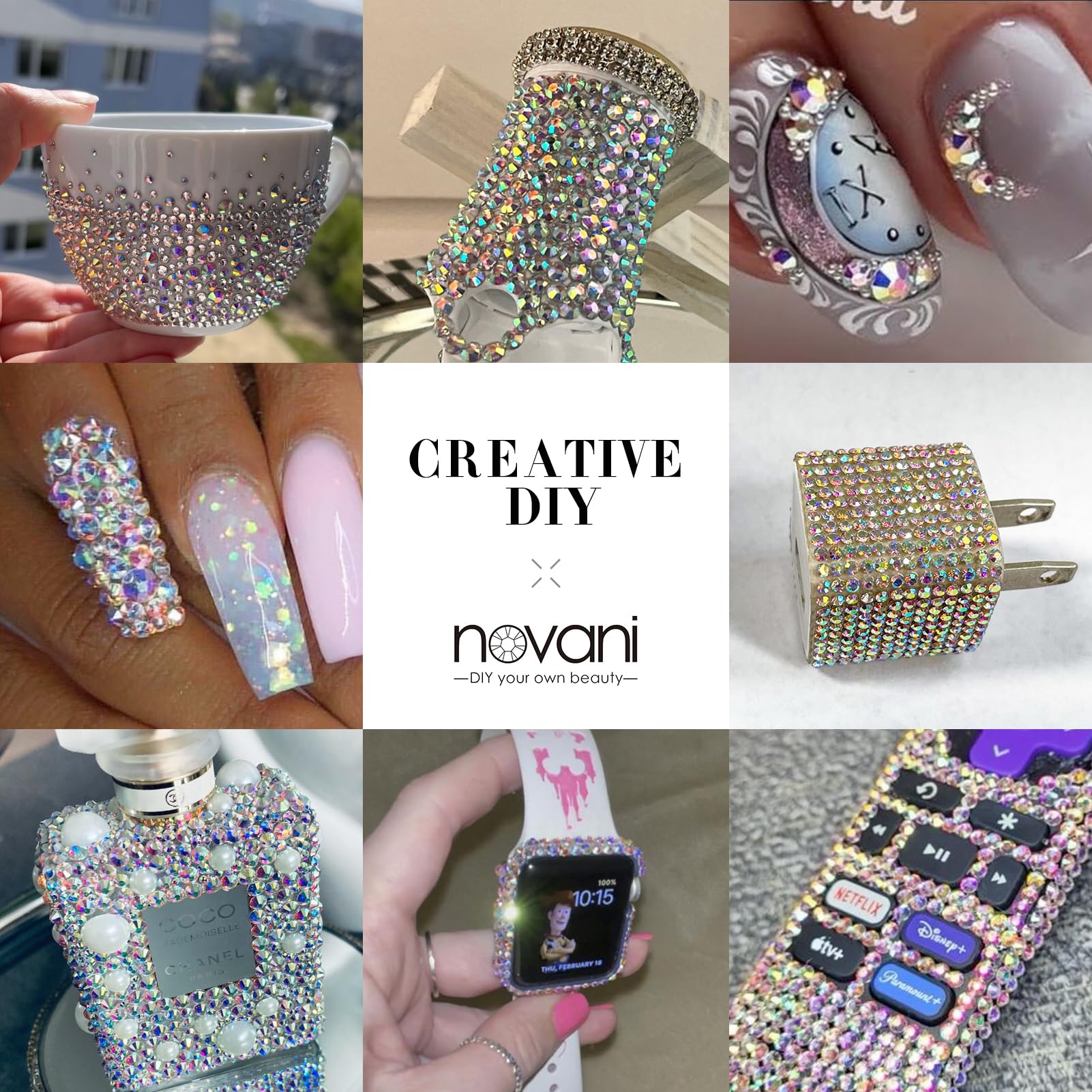 Novani lead-free glass rhinestones reflect light with a diamond-like shine