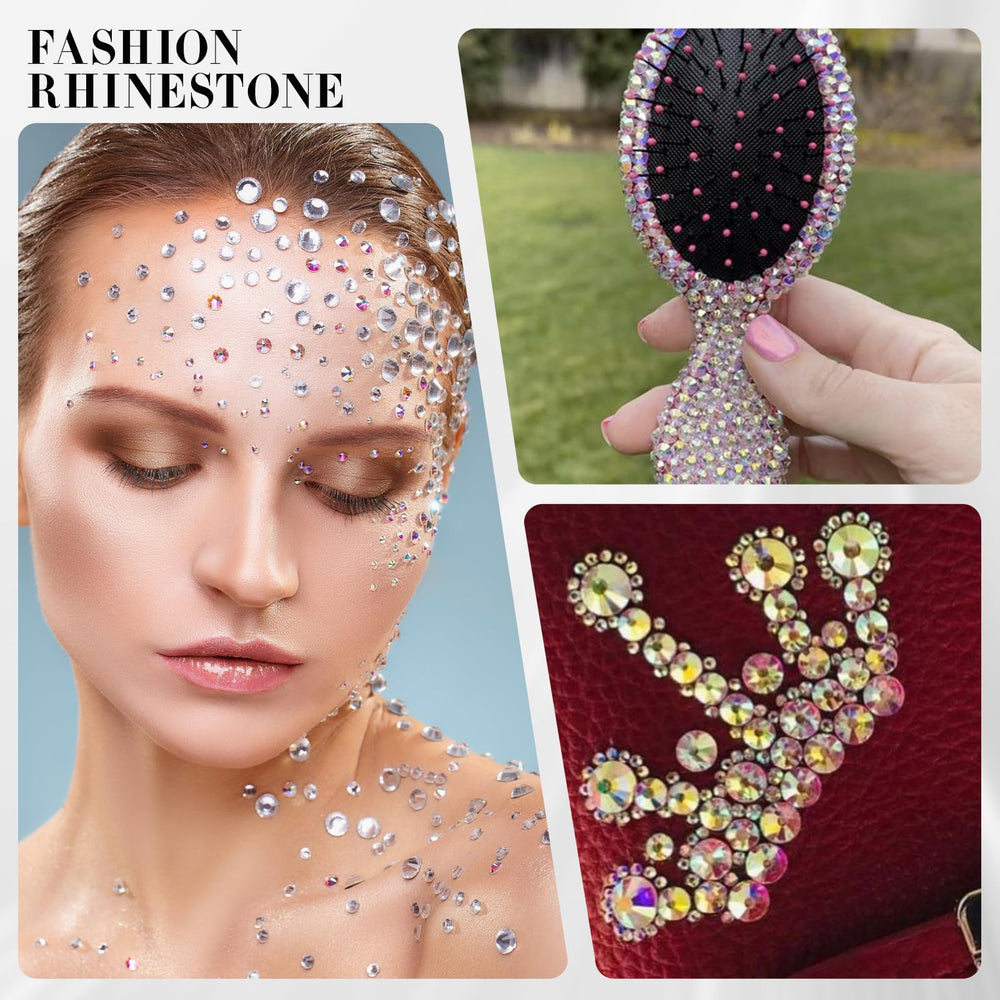 Novani rhinestones are non-hotfix and require glue for application.