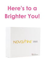 Before and after whitening comparison with Novashine