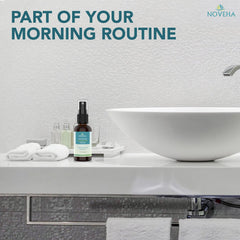 NOVEHA Eyelid Cleanser hypoallergenic formula suitable for sensitive skin.