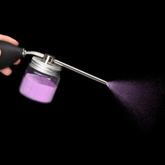 Noverlife transparent canister lets you see remaining powder