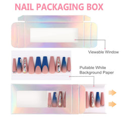 Noverlife pullable white trays keep nails neatly accessible and protected.