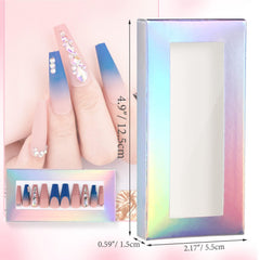 Noverlife transparent window allows customers to view nails without opening.
