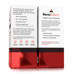Novex Biotech ThermoDyne pills in hand—ready-to-use daily support for workouts