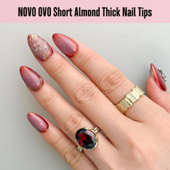 NOVO OVO extra-thick full-cover nails designed for long-lasting wear.