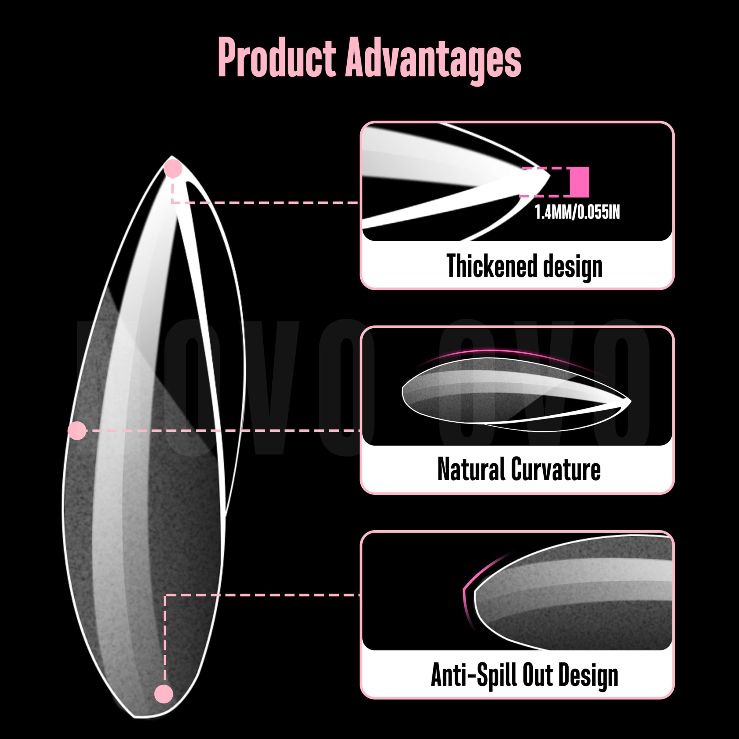 NOVO OVO salon-quality nail tips collection supports versatile looks.