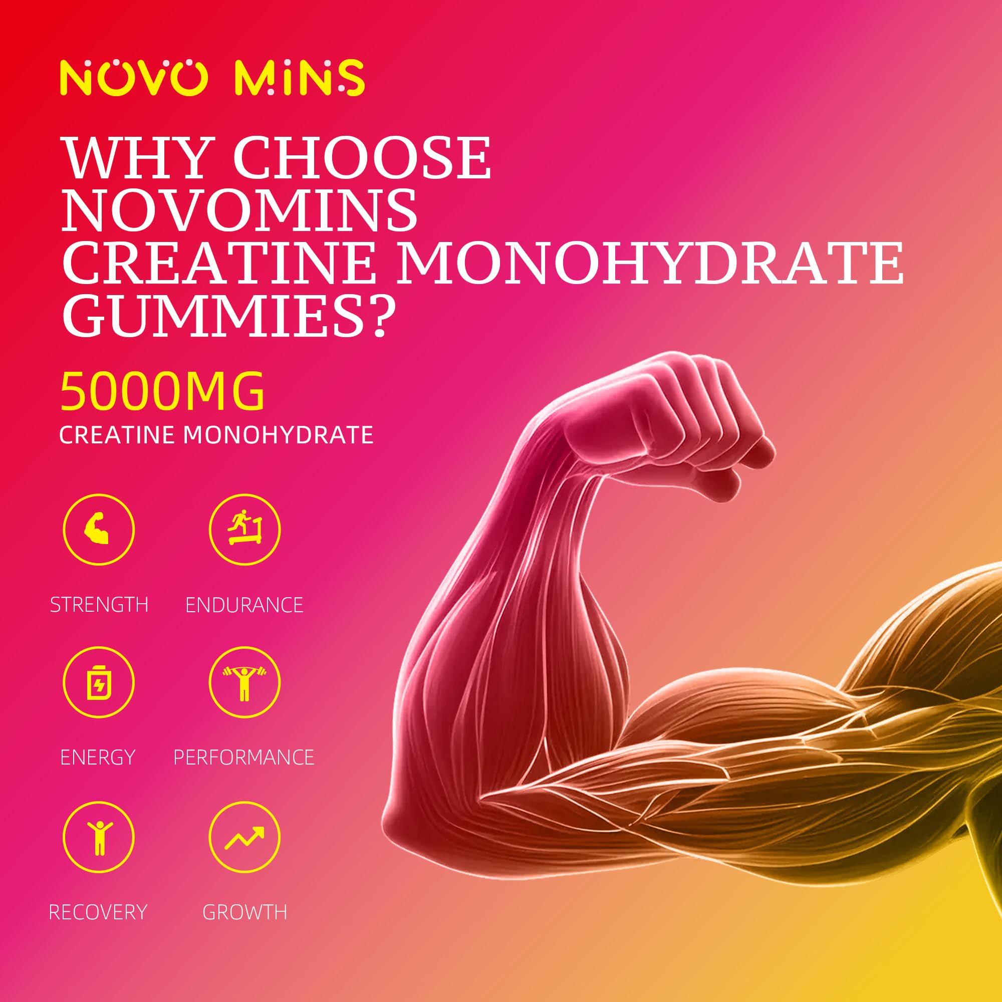 Serving size image showing 4 gummies per serving (5g total)