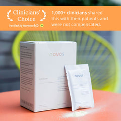 Close-up of NOVOS Core Longevity Mix ingredients
