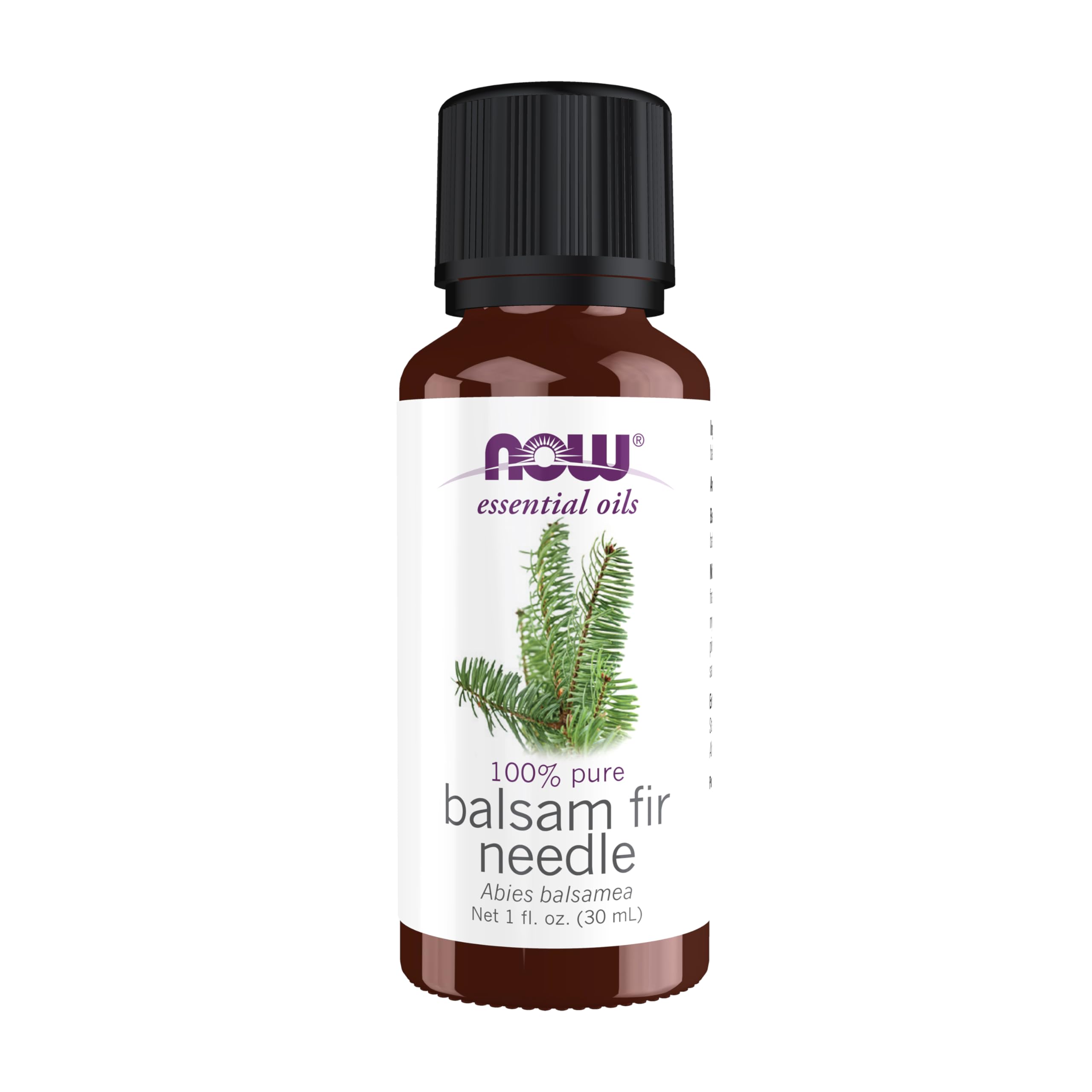 NOW Balsam Fir Needle Oil 1 oz bottle with label