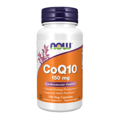 NOW Supplements CoQ10 150 mg bottle label