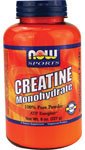 Nutrition facts panel for NOW Creatine Monohydrate
