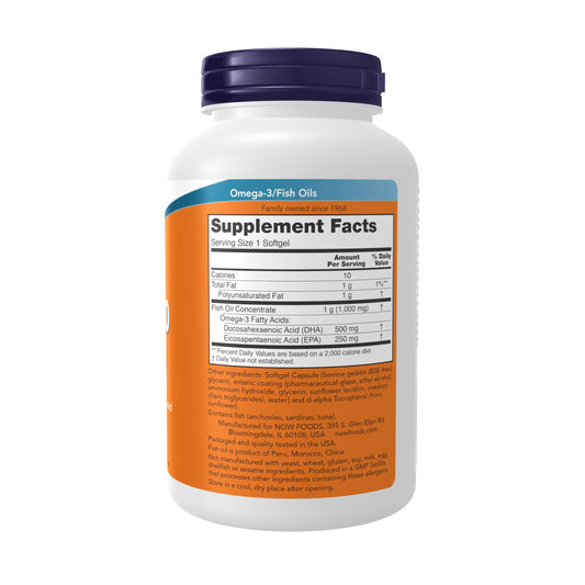 Close-up of DHA-500 softgels