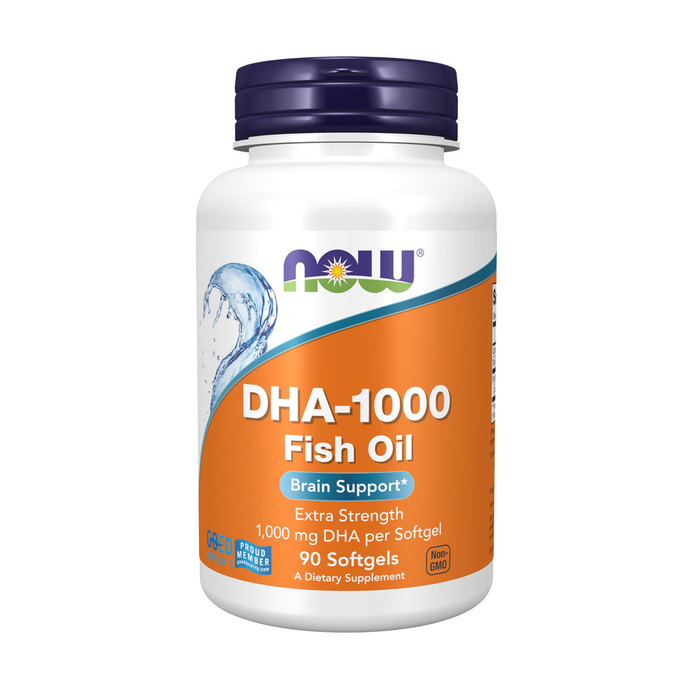 NOW Foods DHA-1000 Brain Support bottle front