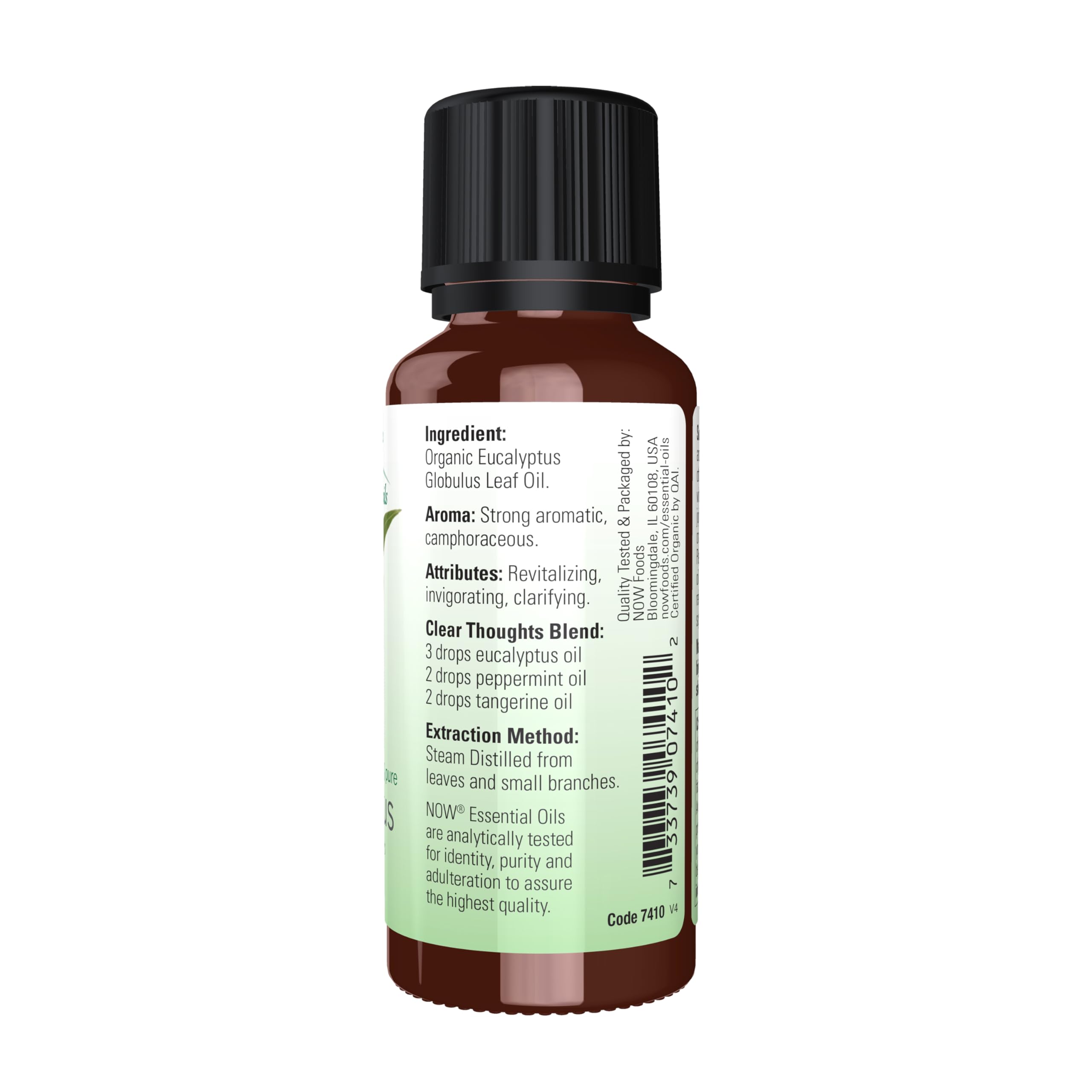 Eucalyptus Globulus Oil bottle with label