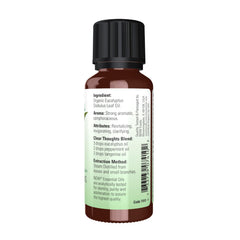 Eucalyptus Globulus Oil bottle with label