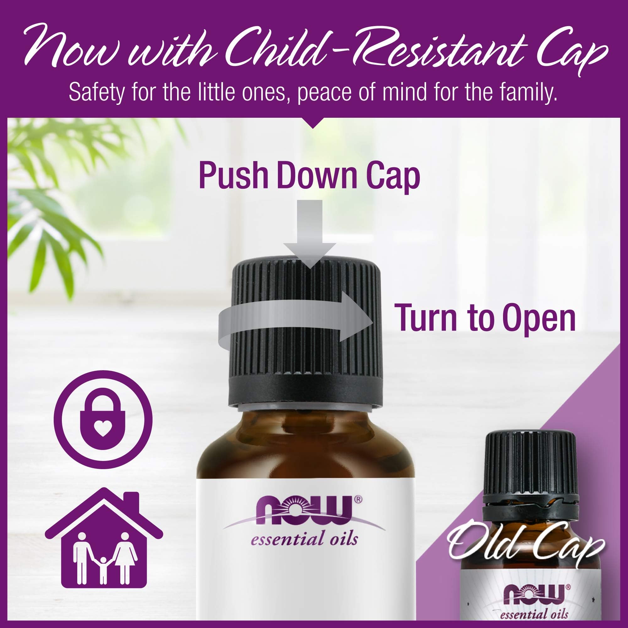 Retail packaging of NOW Rosemary Oil 2 oz