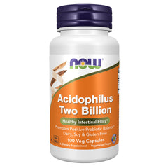 NOW Foods Acidophilus Two Billion bottle on white background