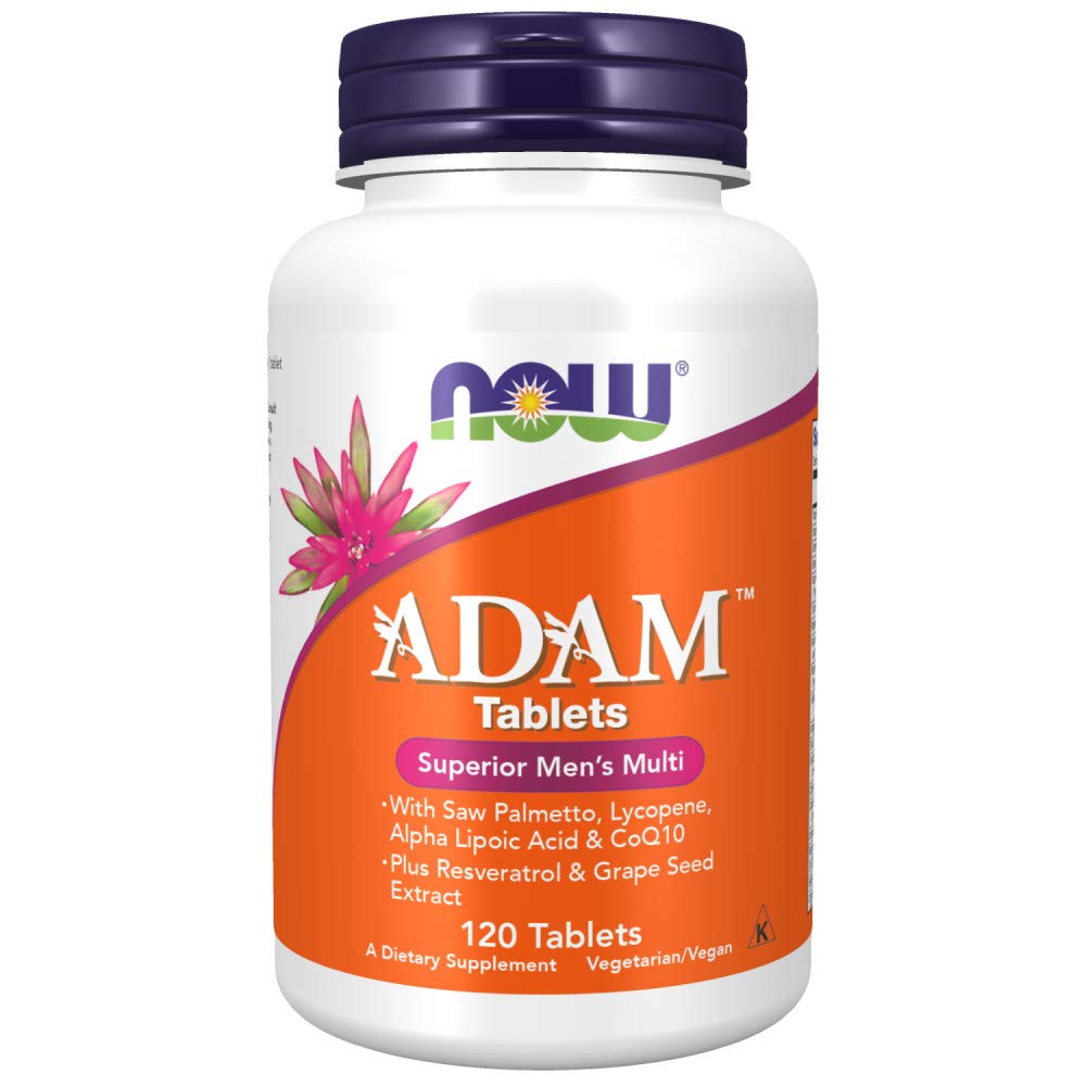 NOW Adam Men's Multivitamin bottle label