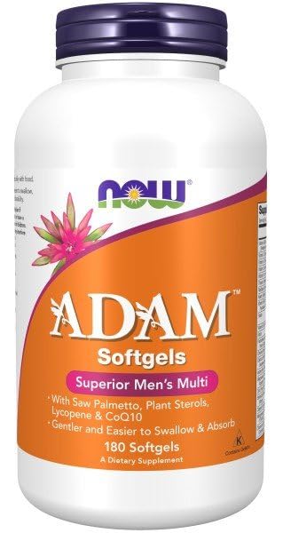 NOW Foods Adam softgels daily dose supports a simple morning routine