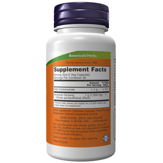 American ginseng capsules serving size