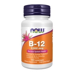 NOW Foods B-12 2000 mcg bottle label