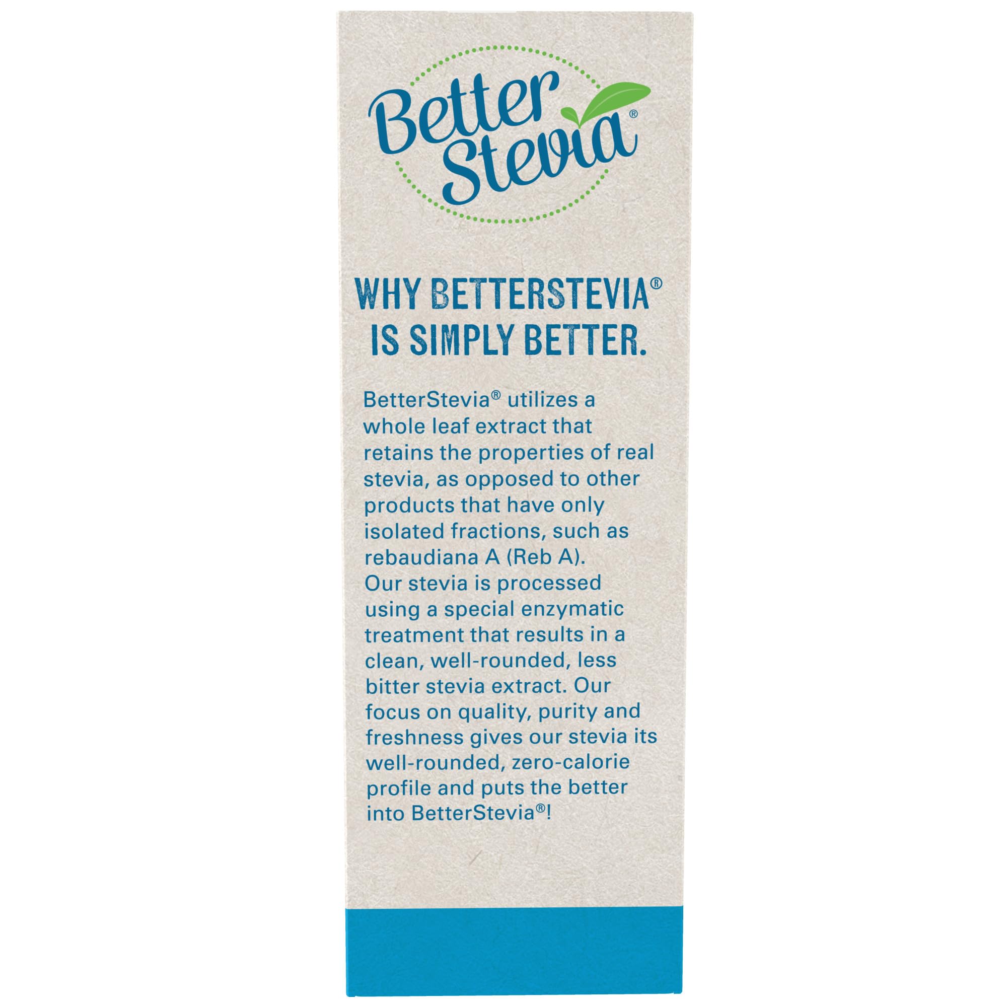 BetterStevia Balance packets close-up with branding