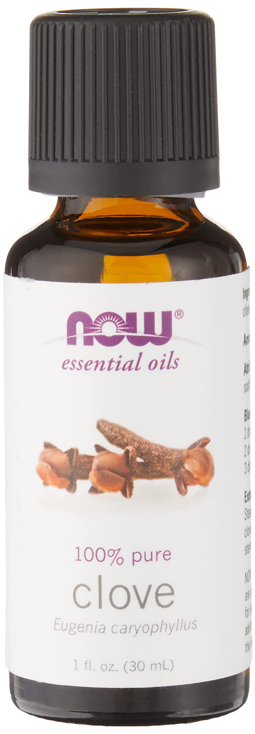 NOW Foods Clove Essential Oil bottle - 1 oz