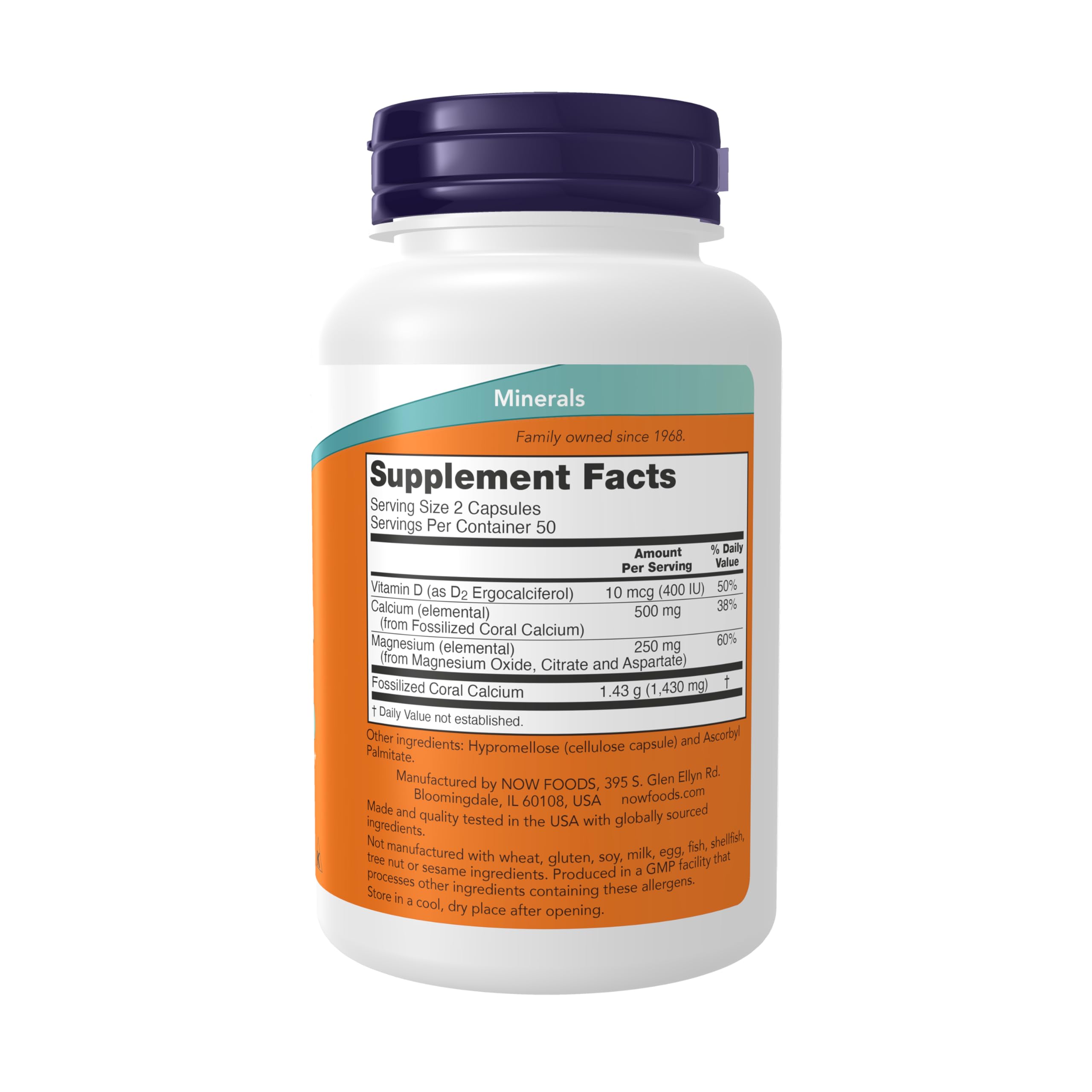 Magnesium and Vitamin D included for bone metabolism