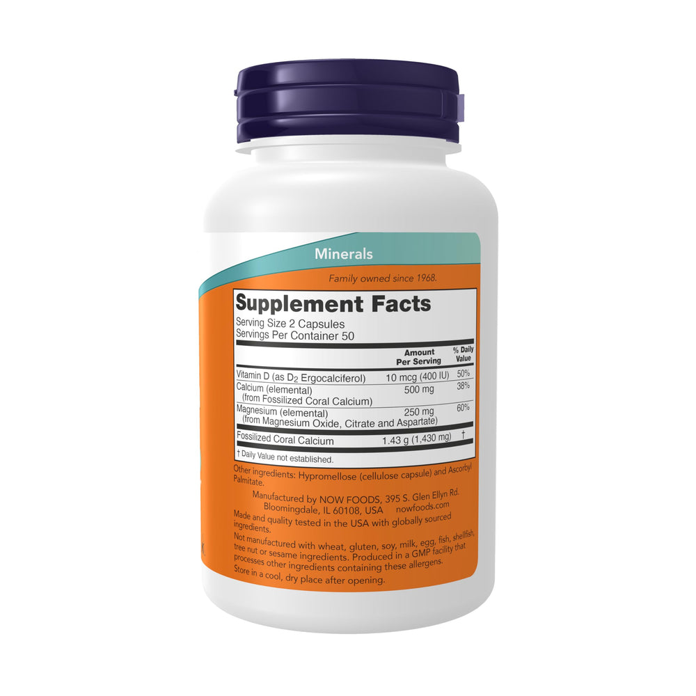 Magnesium and Vitamin D included for bone metabolism