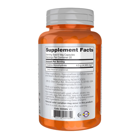 Close-up of creatine monohydrate capsules