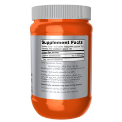 NOW Foods Creatine Monohydrate Powder 21.2 oz back label