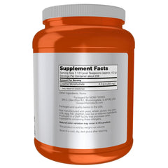 NOW Foods creatine powder dissolves smoothly when added to water for quick consumption