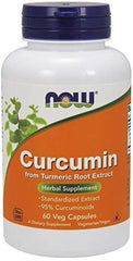 NOW Foods Curcumin Ext 95% 700mg bottle front close-up