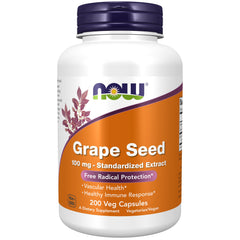 NOW Foods Grapeseed Extract bottle front