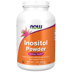 NOW Foods Inositol Powder 1 lb bottle front view