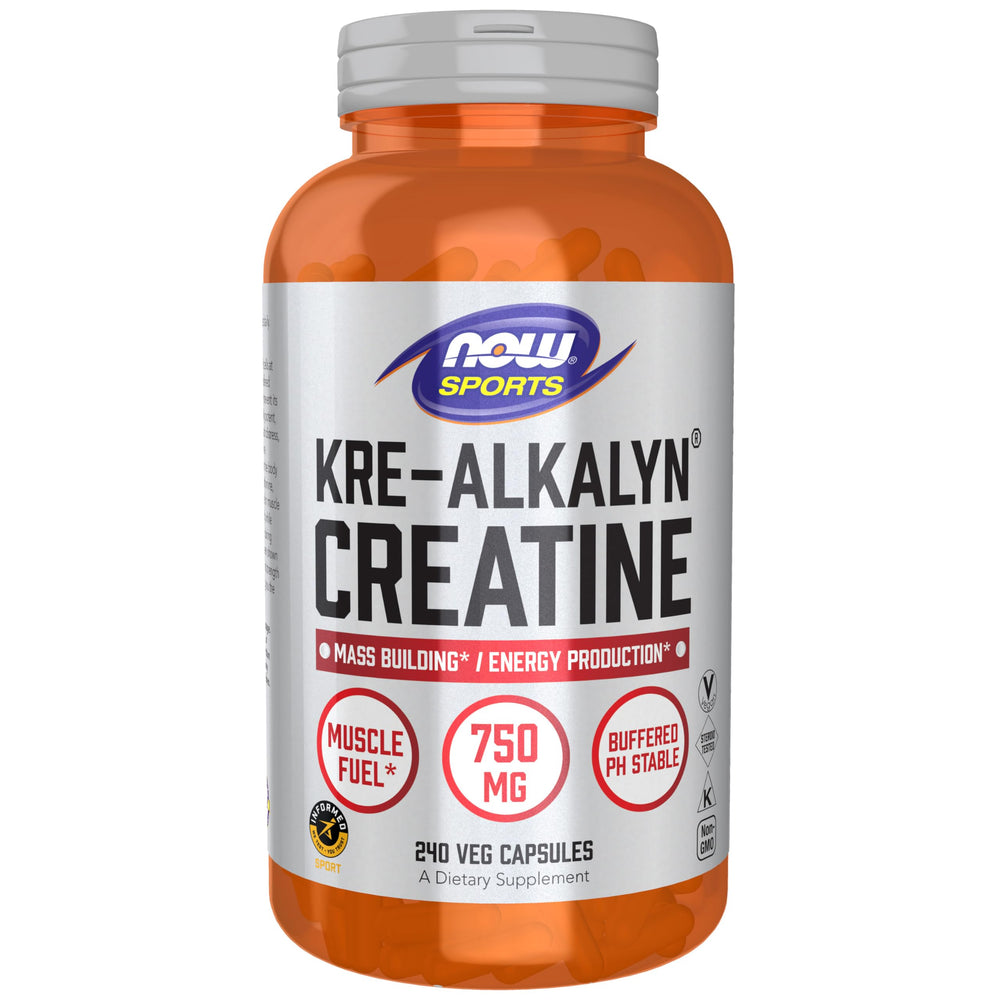 NOW Foods Kre-Alkalyn Creatine 750 mg - Mass Building & Energy Product ...
