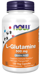 NOW Foods L-Glutamine 500 mg bottle