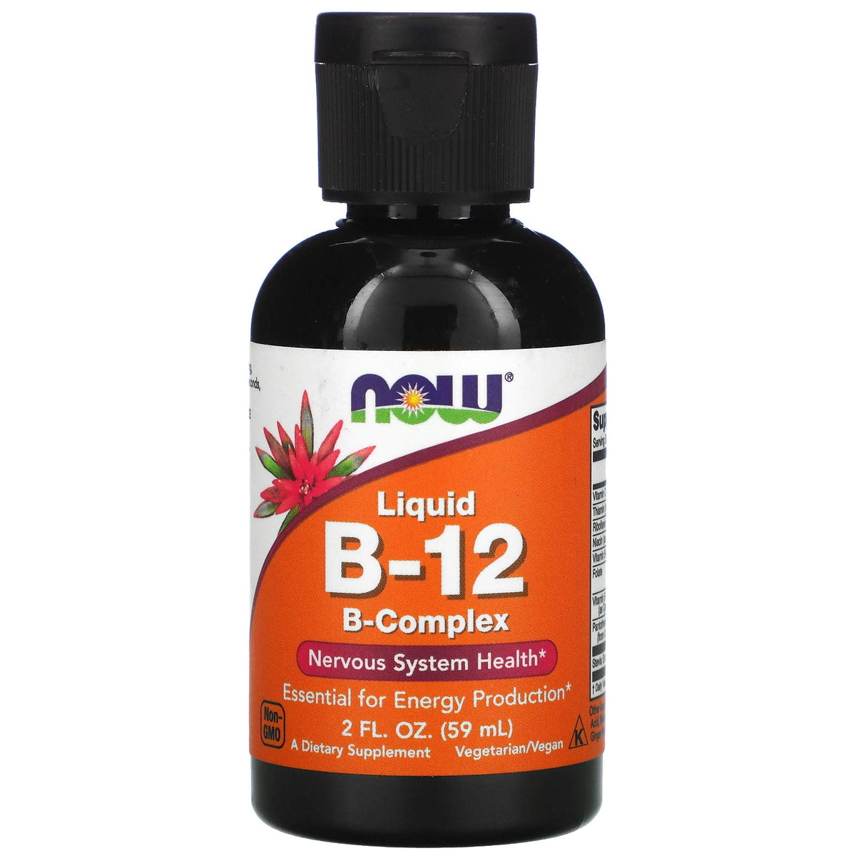 Now Foods Liquid B-12 B Complex bottle front view