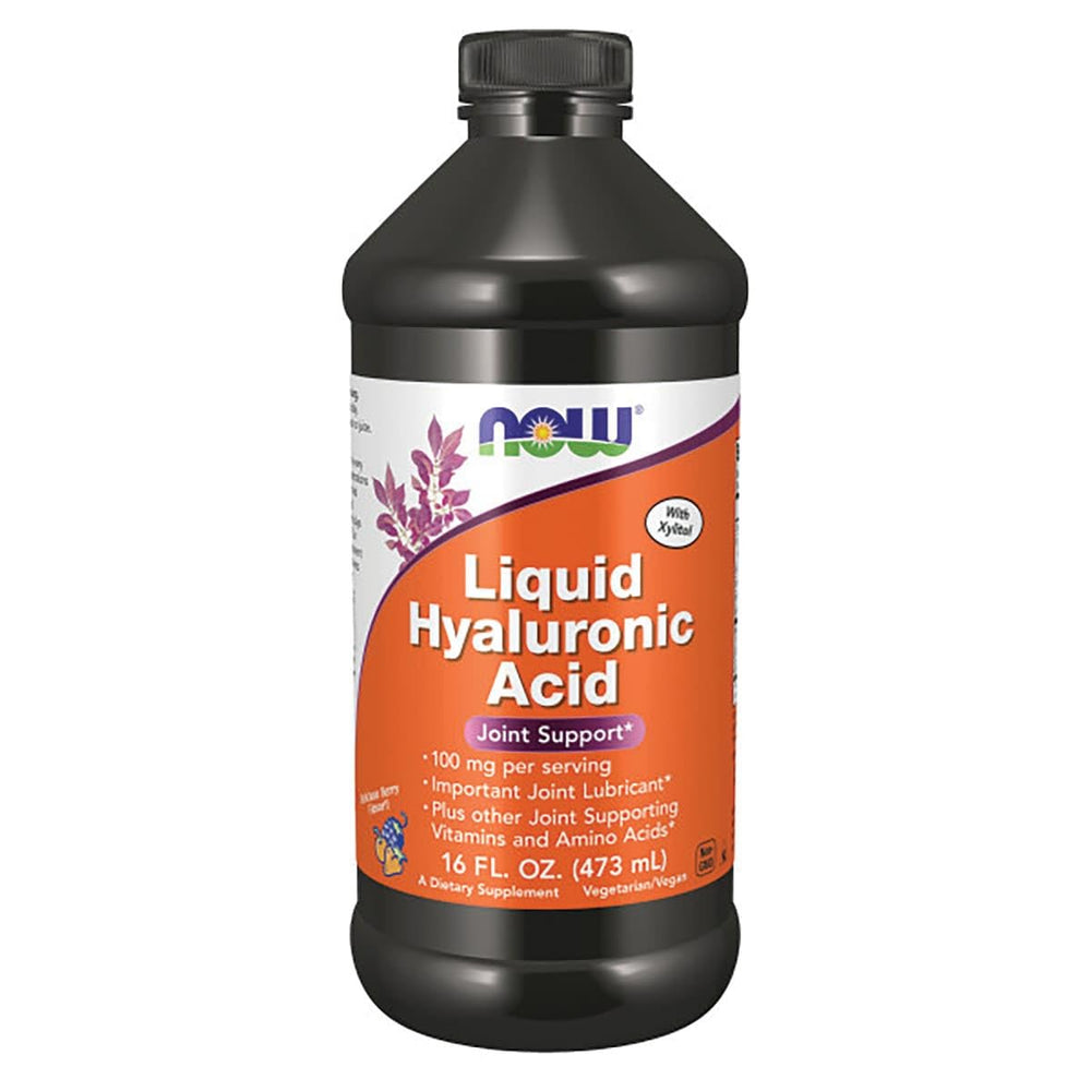 Now Foods Liquid Hyaluronic Acid 100 mg bottle – front view