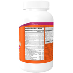 Close-up of softgels and lutein/lycopene in NOW Liquid Multi Gels