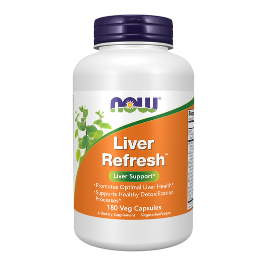 NOW Foods Liver Refresh bottle label with Milk Thistle extract